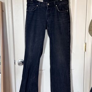 Zara Low-to-Mid-Rise Straight-Leg Jeans